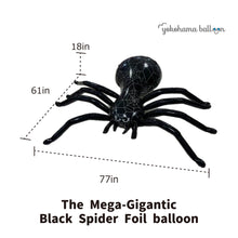 Load image into Gallery viewer, The Mega-Gigantic Black Spider Foil balloon