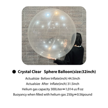 Load image into Gallery viewer, Crystal Clear  Sphere Balloon(32inch)：1bag(10pieces)
