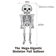 Load image into Gallery viewer, The Mega-Gigantic Skeleton Foil balloon
