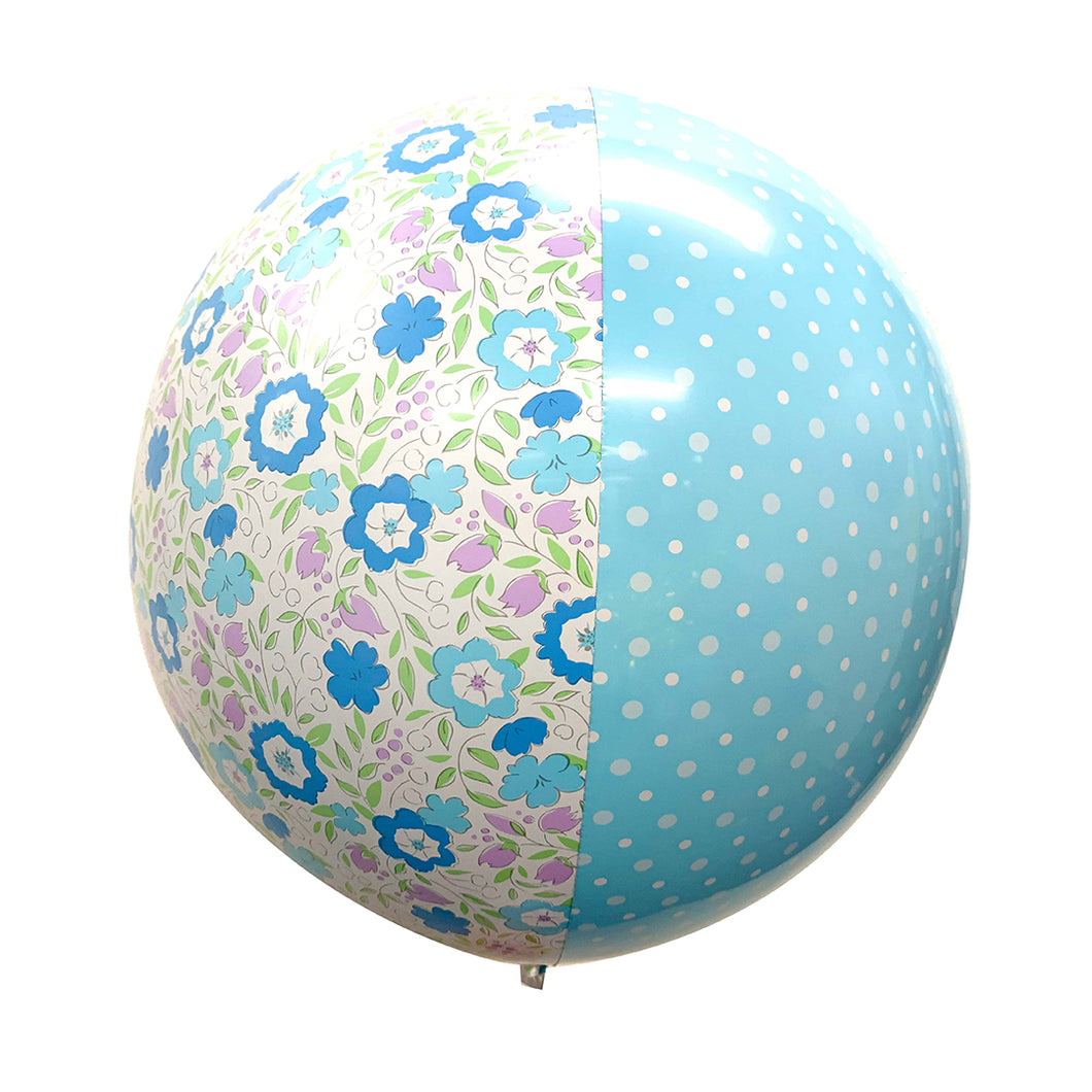 SphereBalloon with floral pattern：1bag(10pieces)